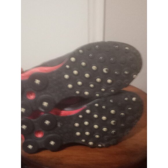 Nike Shox Avenue Womens Running Shoes Sneakers Black/Red 844131-003 Leather Sz 6 - Picture 12 of 13